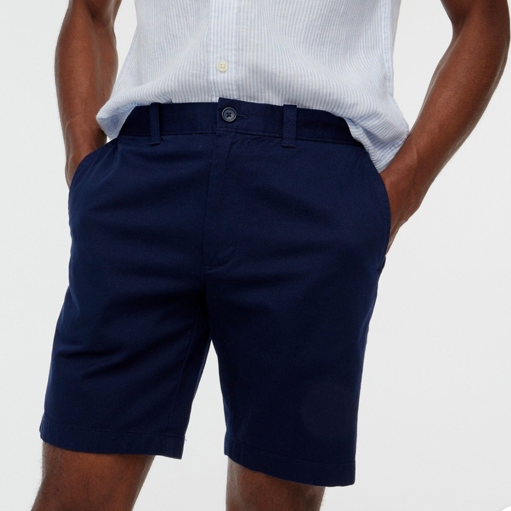 JCrew Flex Gramercy Chino Shorts in Navy (sealed in bag) 9” inseam - Picture 7 of 7